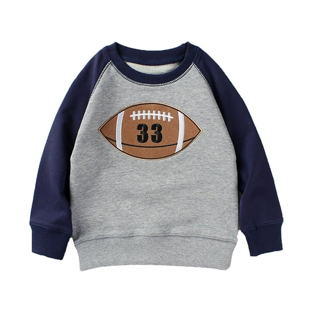 Hfolob Toddler Boy Hoodies Sweatshirts Children Spring Autumn New Long Sleeve Rugby Print Pullover Child Wool Circle Cartoon Sweatshirt Kids Tops