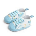 thumbnail image 2 of Infant Baby Girls Boys Lace Up Cartoon Canvas Shoes Soft Sole Toddler Slip On Sneaker Casual Cute Walking Shoes, 2 of 7