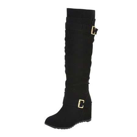 

ZXHACSJ Vintage Boots Short Boots Lace Up Thick High Heel Middle Boots Women s Boots Black 39