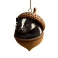 thumbnail image 4 of Clearance! 3D Forest Animal Acorn Ornaments-Cozy Forest Woodland Christmas Ornaments for Christmas Tree & Home Decor (Skunk), 4 of 7