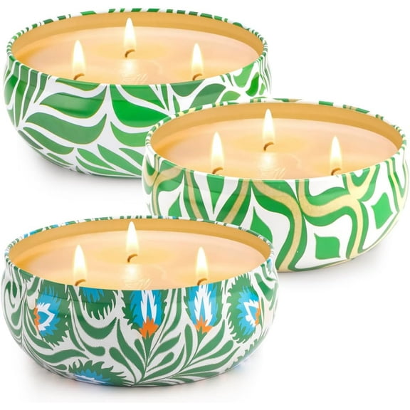 Citronella Candles Outdoor, Large 36oZ Citronella Candles, 240 Hours Burning, 3-Wick Natural Soy Wax Summer Outdoor Candles for Outside Indoor Patio Home Garden Yard Balcony Camping Porch BBQ