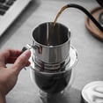 thumbnail image 3 of Hicess Vietnamese Coffee Filter Non Fade High Temperature Resistance Humanized Handle Stainless Steel Vietnamese Coffee Drip Filter for Home, 3 of 8