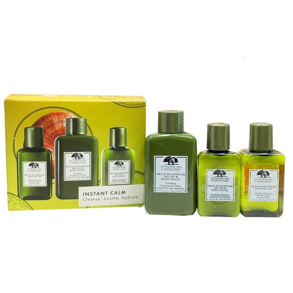 Origins Instant Calm Cleanse, Soothe, Hydrate 3 Piece Set - Travel Size