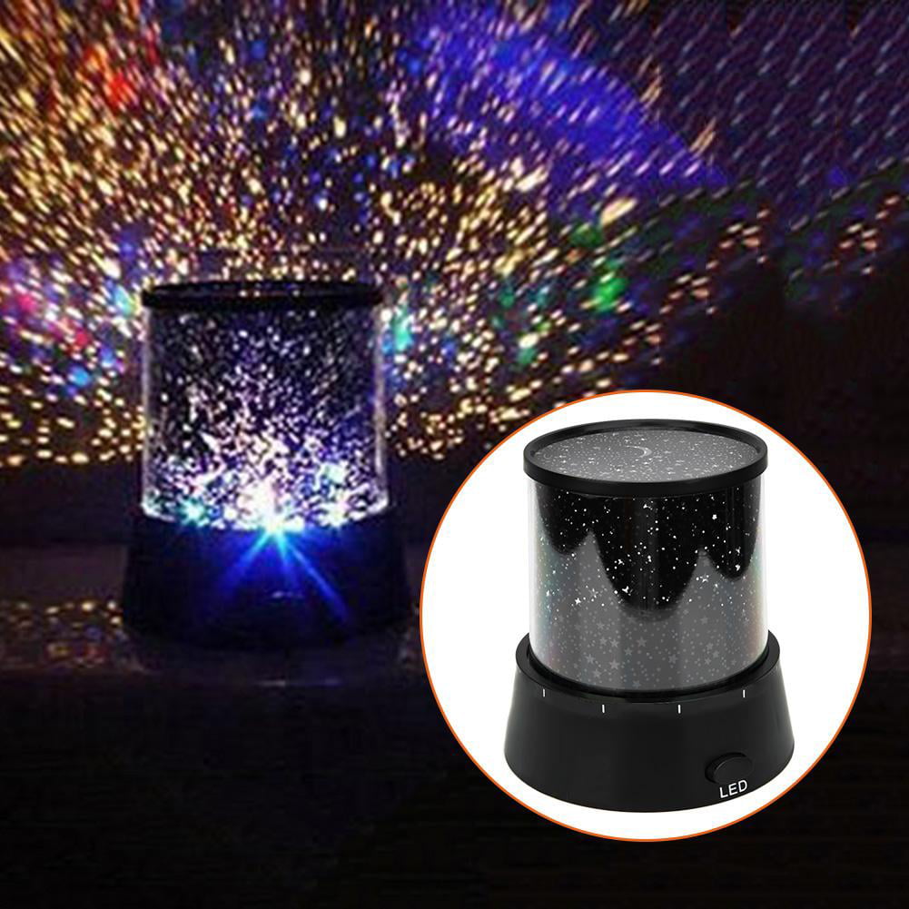 LED Rotating Projector Starry Night Lamp Star Sky Romantic Projection Light 