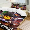 thumbnail image 6 of Thickened Bed Three Piece Set, NinjagoPrinted Soft Bedding Set With Pillow Shams 102"x90", 6 of 8