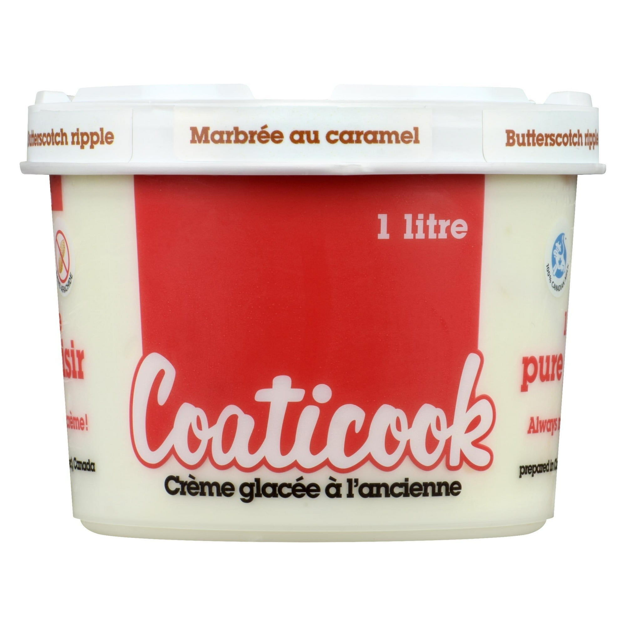 Coaticook Butterscotch Ripple Ice Cream