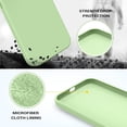 thumbnail image 5 of for iPhone 12 Pro Max Case, Premium Soft Liquid Silicone Rubber Bumper Full Body Camera Protection Anti-Scratch Microfiber Lining Phone Case for iPhone 12 Pro Max 6.7"-Matcha Green, 5 of 16