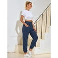 thumbnail image 3 of Minnieouse Pantalones deportivos para mujer, pantalones con bolsillos de algodón, de longitud completa, cómodos, sueltos, para mujer, ropa de Prendas para la parte inferior del cuerpo SG, 3 of 6