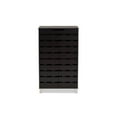 thumbnail image 3 of Baxton Studio Ernest Modern and Contemporary Dark Brown Finished Wood 2-Door Shoe Storage Cabinet, 3 of 5