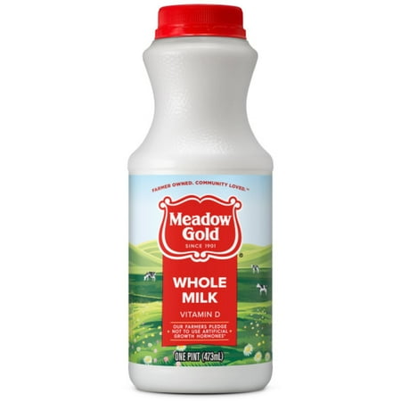 Meadow Gold Whole Milk with Vitamin D - 16 fl oz
