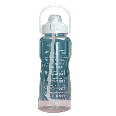 

Leakproof Water Bottle Large Capacity Gradient Colour For Portable Water Sports Bottle Durable Transparent 2L