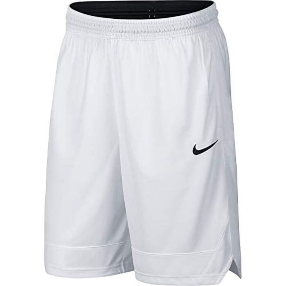 AJ3914-100 NIKE DRI-FIT ICON MEN'S SHORTS WHITE/BLACK SIZE L
