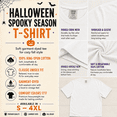 thumbnail image 5 of Dancing Skeleton Halloween Shirt, Retro Pumpkin Head Skeletons Graphic Tee, Vintage Spooky Season Fall Gift, Unisex, 5 of 9