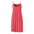 thumbnail image 5 of KEINXS Women‘s Summer Casual Sleeveless Mini Plain Pleated Tank Vest Dresses T-Shirt Dress, 5 of 5