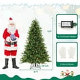 thumbnail image 3 of Gymax Arbre de Noël Pré-Éclairé 6 Pieds en PE & PVC 3 Minutes Forme Rapide avec Sac de Rangement, 3 of 10