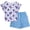 White Light Blue, variant on Marvel Spider-Man Toddler Girls' 2-Piece T-Shirt and French Terry Shorts Set Hot Pink