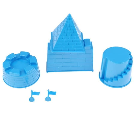 

6x Kids Educational Castles ing Model Children Toy Blue