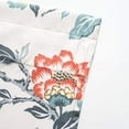 thumbnail image 4 of DriftAway Ada Lined Thermal Insulated Energy Saving Rod Pocket Window Curtain Single Swag Valance, 52" x 16" Plus 2" Header, Ivory Orange Teal, 4 of 6