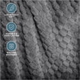 thumbnail image 4 of Bare Home Microplush Fleece Blanket - Waffle Texture - Fuzzy Microfleece - Soft & Plush - Full/Queen, Gray, 4 of 8