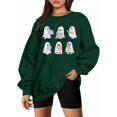 thumbnail image 5 of Halloween Sweatshirts for Women Ghost Reading Books Sweater Cute Spooky Bookish Shirt Fall Pullover Tops, 5 of 5