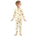 thumbnail image 3 of joogoo Construction Vehicles Excavator 2 Piece Long Sleeve Tee and Pants Cotton Pajama Set 4T, 3 of 7