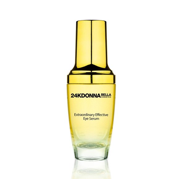 Donna Bella Cosmetics Sérum pour les Yeux 24K Extraordinairement Efficace pour Réduire les Poches et l'Affaissement, Tout en Rehaussant et Raffermissant la Peau
