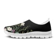 thumbnail image 3 of Psesaysky Black Floral Casual Shoes for Ladies Women's Slip-on Sneakers Fashionable and Comfortable Loafers for Women Big Girls, 3 of 6