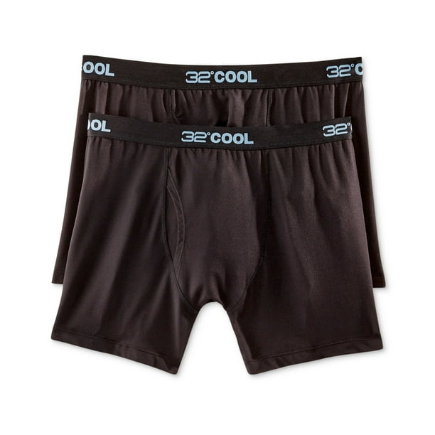 Calzoncillos tipo bóxer resistentes a la intemperie para hombre, paquete de 2, negro, extragrande Weatherproof boxeadores