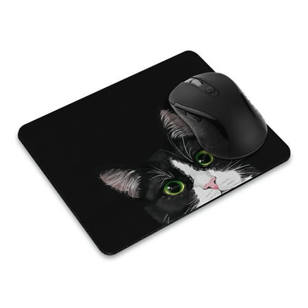 WIRESTER 8.66x7.08 in Rectangle Mouse Pad with Non-Slip Rubber Base for Computers  Laptop  Office & Home - Black White Tuxedo Cat price history on PriceWatchPro