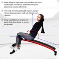 thumbnail image 4 of Banc de Musculation Pliant SuperFit, Réglable, Planche Assise, Entraînement, Banc Incliné, Rouge, 4 of 10
