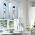 thumbnail image 2 of LALILO Kitchen Curtains and Valances Set of 3 36" World Window Treatment Tiers for Window Decor, 2 of 5