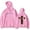 Pink, variant on Daniel Caesar Tour Cross Merch Unisex Fleece Hoodie - Spring Autumn Casual Fashion