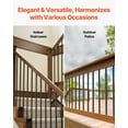 thumbnail image 5 of 32"Matte Black Aluminum Balusters,51-Pack Hollow Deck Railing Spindles with Rail Caps&Screws for Staircase,Porch,and Patio,3/4"Round Waterproof Metal, 5 of 6