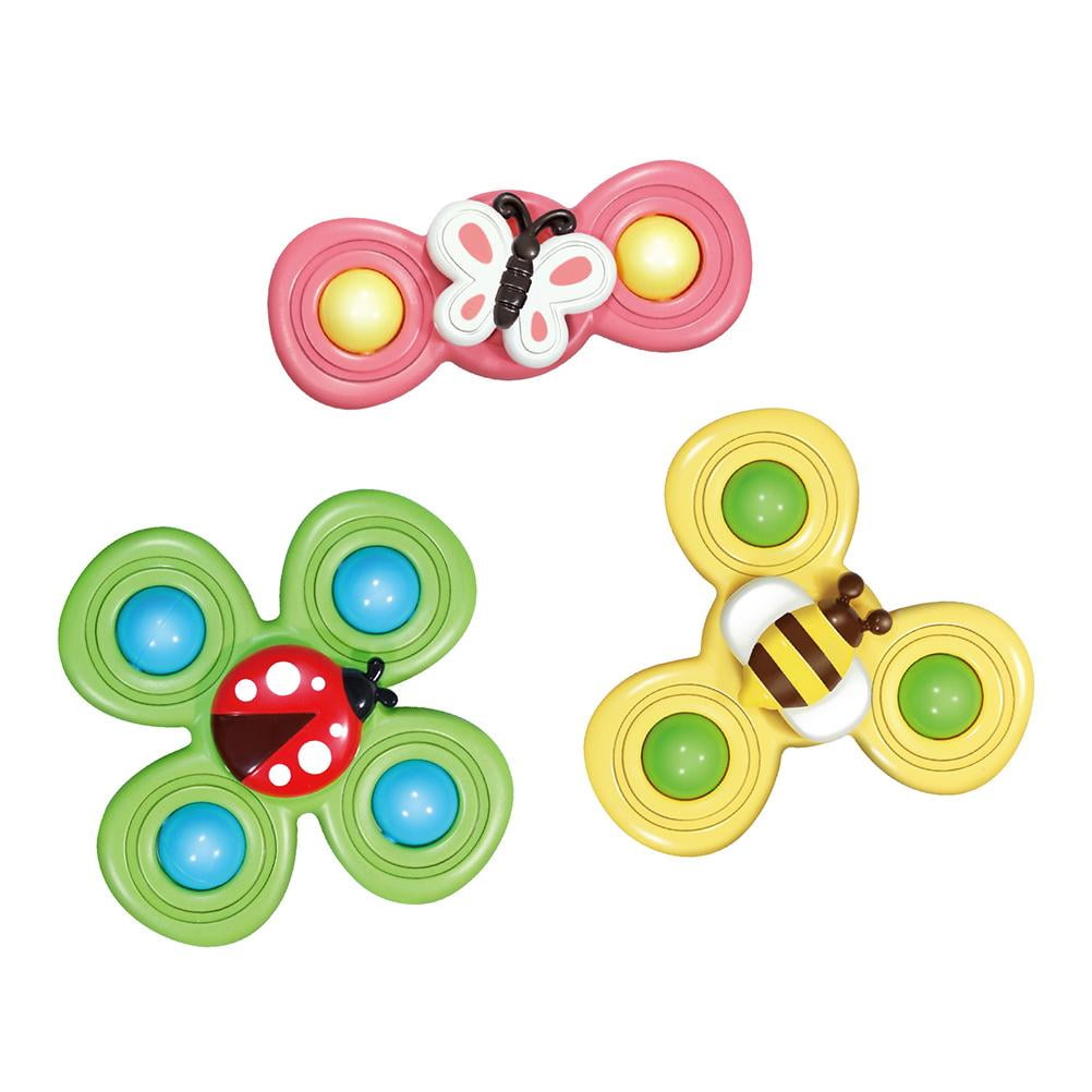 3Pcs Spinning Top Toys Fingers Hand Spinning Toy Rotating Table Sucker