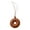 Coffee Hanging rope, variant on Yammee Lightweight PU Leather Doughnuts Keychain/Lanyard Stylish Key Ring for Men Women