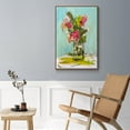 thumbnail image 5 of TURQUOISE LILLY Framed Premium Gallery Wrapped Canvas - Ready to Hang, 5 of 9