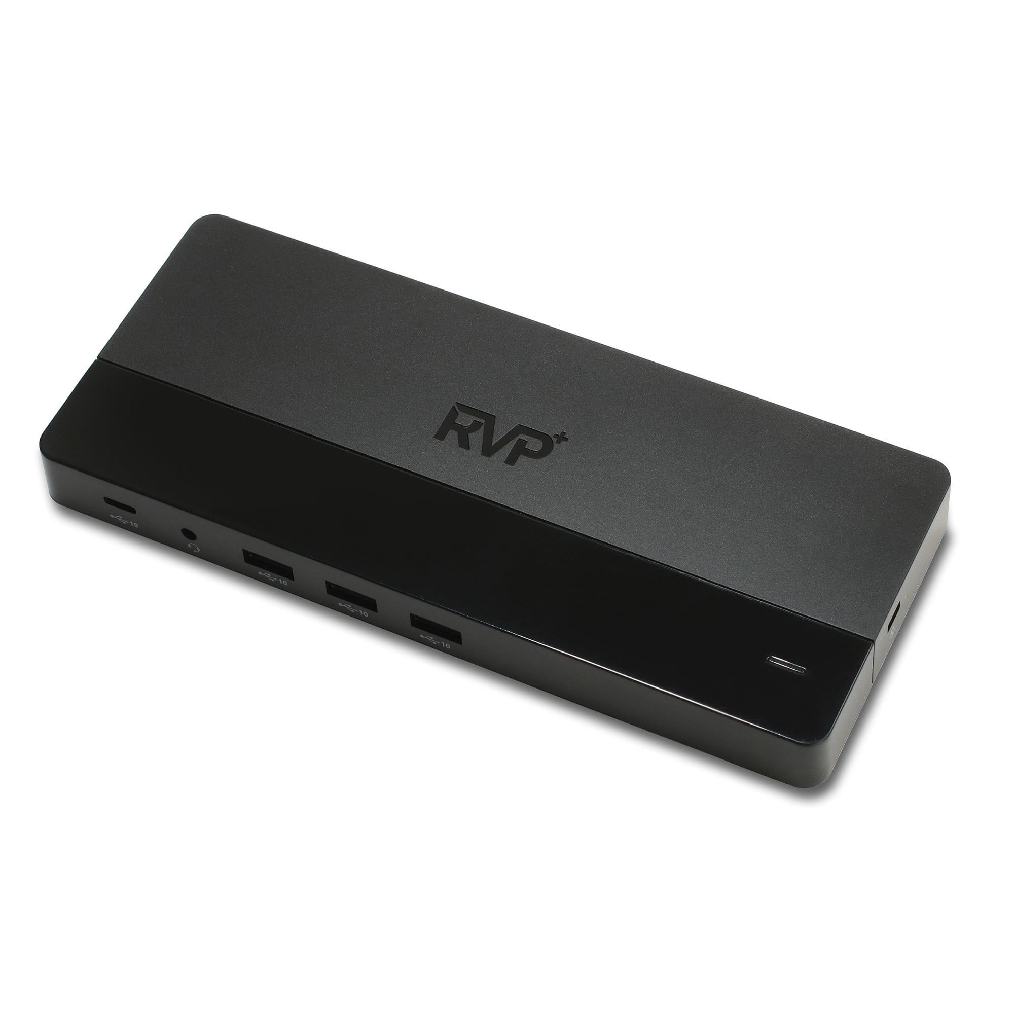 RVP+ Dual Display USB-C Hub Dock - Dual 4K DisplayPort, 2x USB 2.0, Gigabit Ethernet, 100W Charging, Thunderbolt 4 - Black (RVP-022818-W)