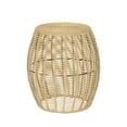 thumbnail image 2 of 16in Wicker Outdoor Side Table - Yellow, 2 of 5