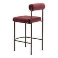 thumbnail image 5 of Livorno Counter Stool Red & Bronze Counter Stool, Modern Style, Shearling style fabric, Steel, Indoor Bar, 5 of 5