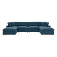 thumbnail image 2 of Modway Commix 6-Piece Down Filled Overstuffed Sectional Sofa in Azure, 2 of 5