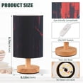 thumbnail image 3 of Bird Houses Sun Ruins Table Lamp USB Bedside Desk Nightstand Lamp Printed Gifts Small Lamp Wood Base for Bedroom Living Room Kids Room College Dorm, 3 of 7