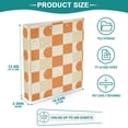 thumbnail image 3 of FORMRS 3 Ring Binder 1.5 inch with Pockets Clip Board 200 Sheets Capacity, Orange Checkered Pattern, 3 of 8