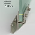 thumbnail image 3 of Lefu 2PCS Non-Porous Glass Door Hinge Hinge Display Cabinet Magnetic Touch, 3 of 9