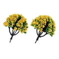 thumbnail image 3 of 10pc Layout Model Trees 1:150 Scale W/ Flower Building Parts #5 Orange Yellow, 3 of 8
