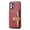 Red, variant on Design for iPhone 16 Case Luxury Faux Leather Case Magnetic Buckle Wallet Stand Function Card Case, Slim Fit Design, Retro Business Style Phone Case for iPhone 16 - Coffee