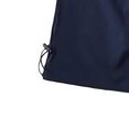 thumbnail image 4 of RXIRUCGD Women's Pleated Loose Straight Drawstring Lace-Up Work Pants Pants Trousers, Navy, Size: L, 4 of 4