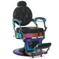 thumbnail image 5 of BarberPub Multicolor Heavy Duty Barber Chair with Headrest, All Purpose Antique Hydraulic Reclining Salon Chair, 5 of 12