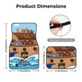 thumbnail image 4 of Daiia Animals on Noah's Ark Printed Car Floor Mats Set of 4, Durable Non Slip Auto Floor Carpet, Car Interior Carpets Proof Foot Pads Anti-Slip Cushion Automoetive Accessories, 4 of 6