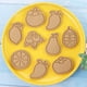 thumbnail image 4 of Sello de galleta de prensa manual, 8 piezas cortadores de galletas 3D D cortadores de galletas molde diseño elevado, 4 of 8