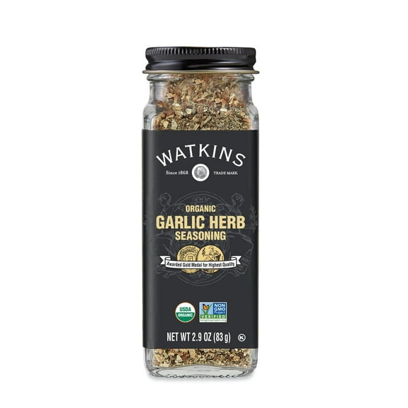 (Pack of 3), Watkins Organic Garlic Herb, 2.9 oz